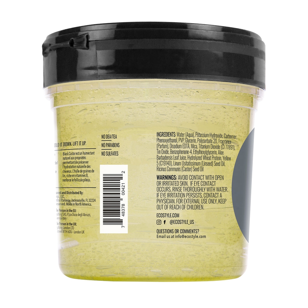 Eco Style Black Castor & Flaxseed Oil Styling Gel 473ml