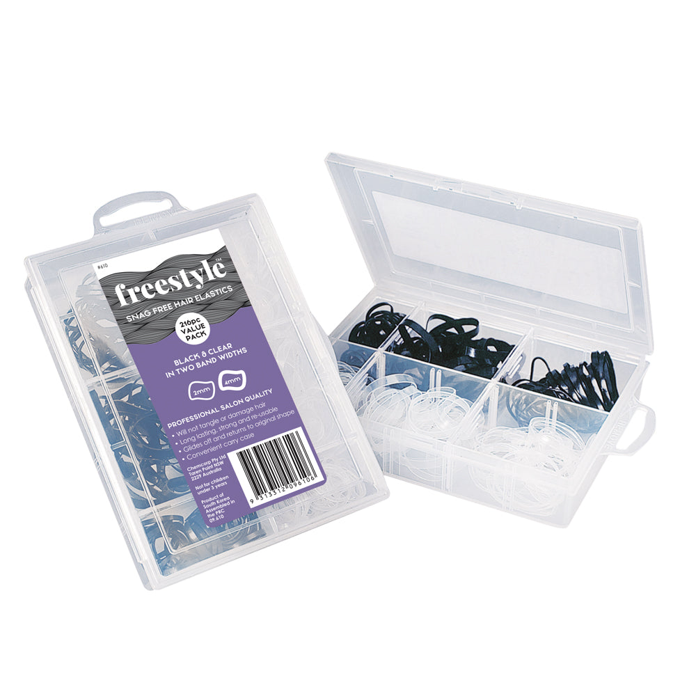 Freestyle Home Salon - Snag Free Hair Elastics 216pc