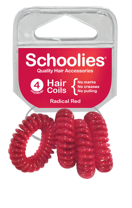 Schoolies Hair Coils - Radical Red
