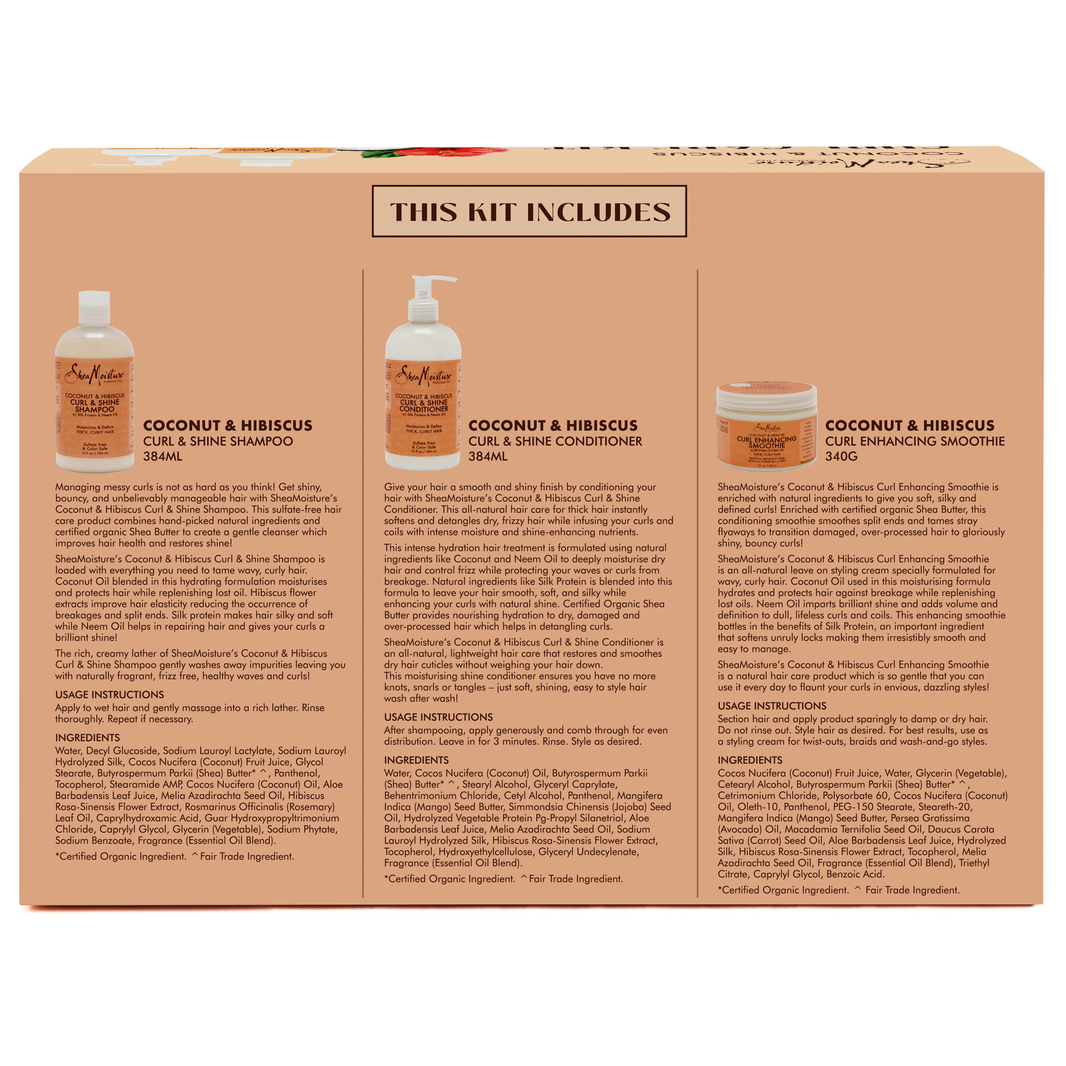 Coconut & Hibiscus Curl Care Kit (Worth $76.99)