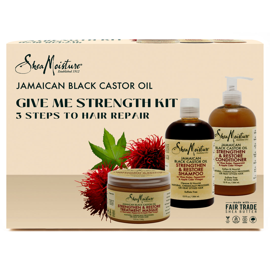 Jamaican Black Caster Oil Strengthen Kit 3pk