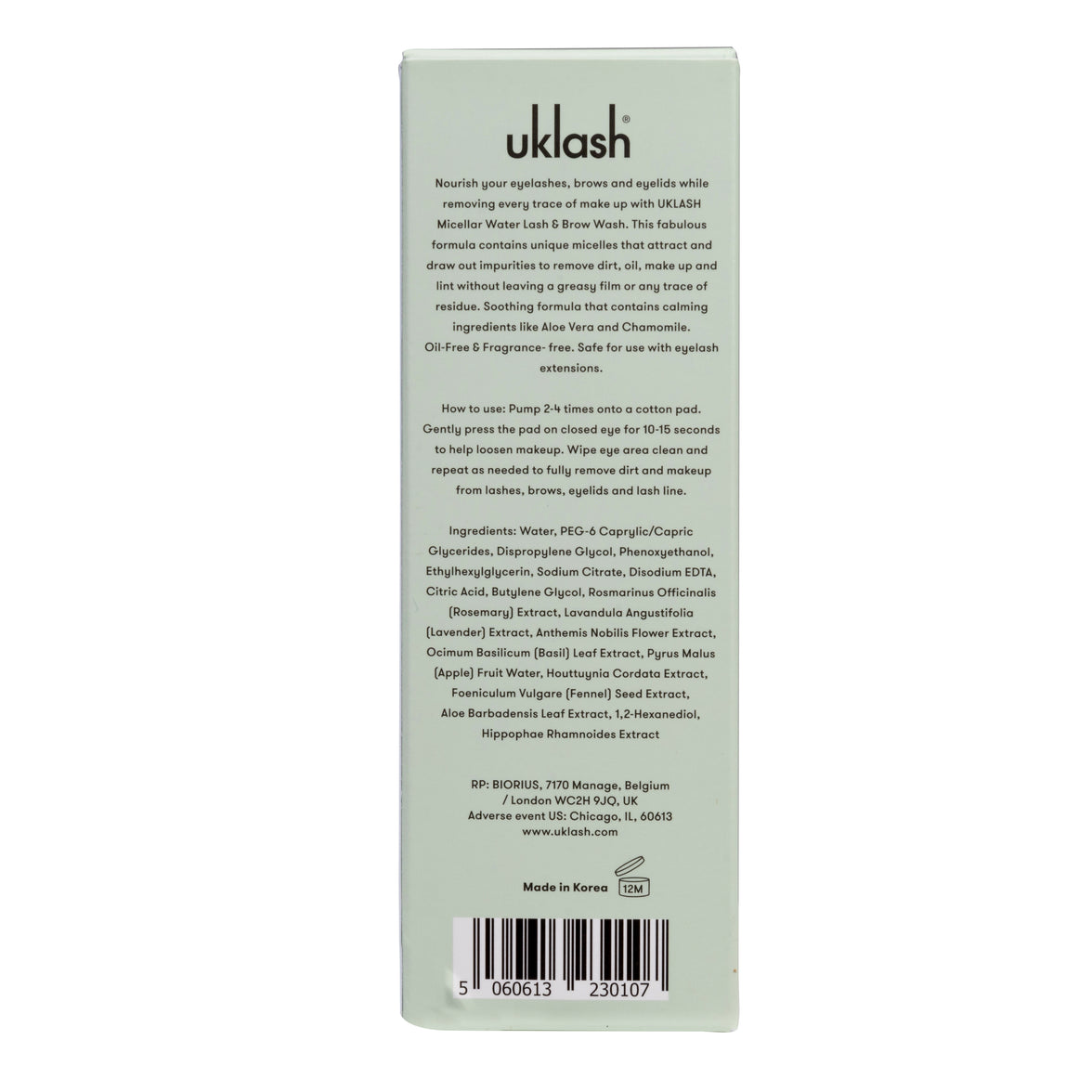 UKLASH Lash & Brow Wash 150ml
