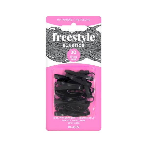 Freestyle Snag Free Elastics 4mm - Black