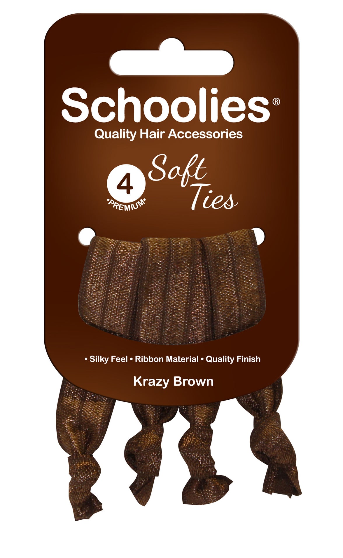 Schoolies Soft Ties 4pc - Krazy Brown