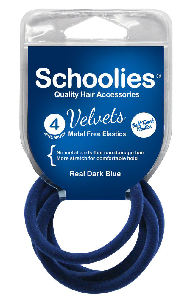 Schoolies Velvets 4pc - Real Dark Blue