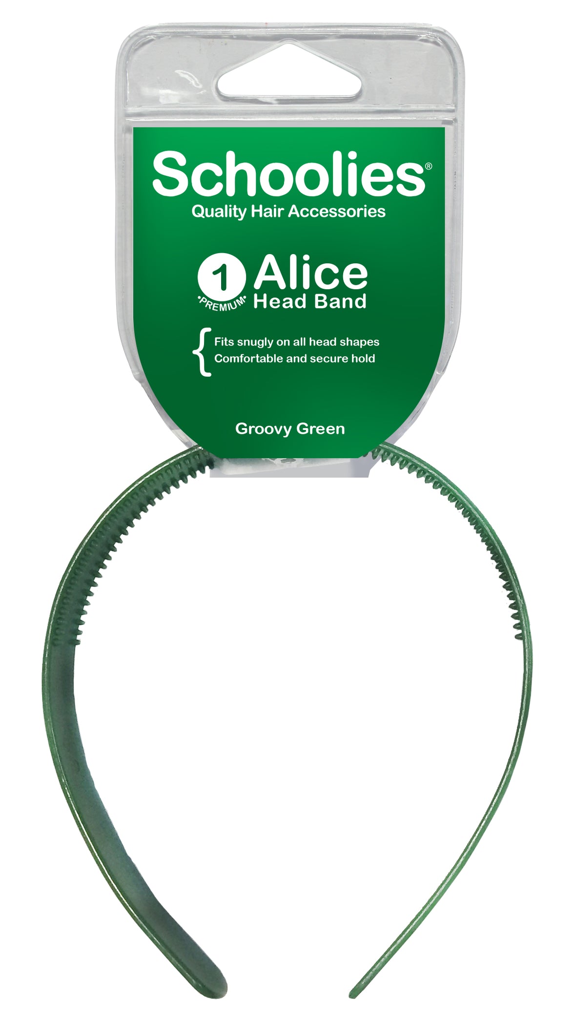 Schoolies Alice Head Band - Groovy Green