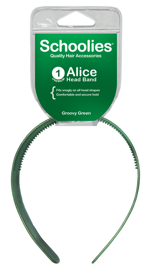 Schoolies Alice Head Band - Groovy Green