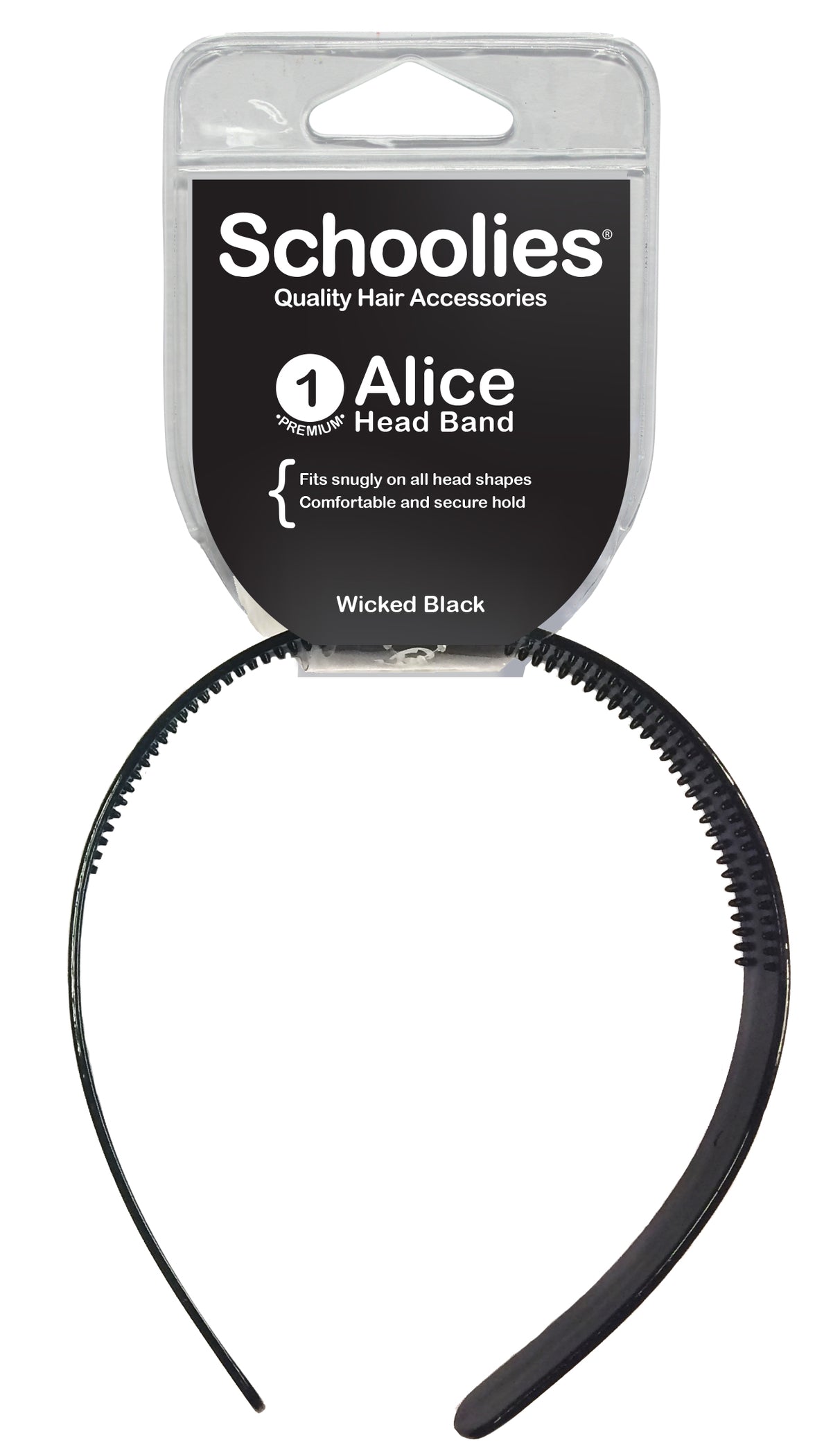 Schoolies Alice Head Band - Wicked Black