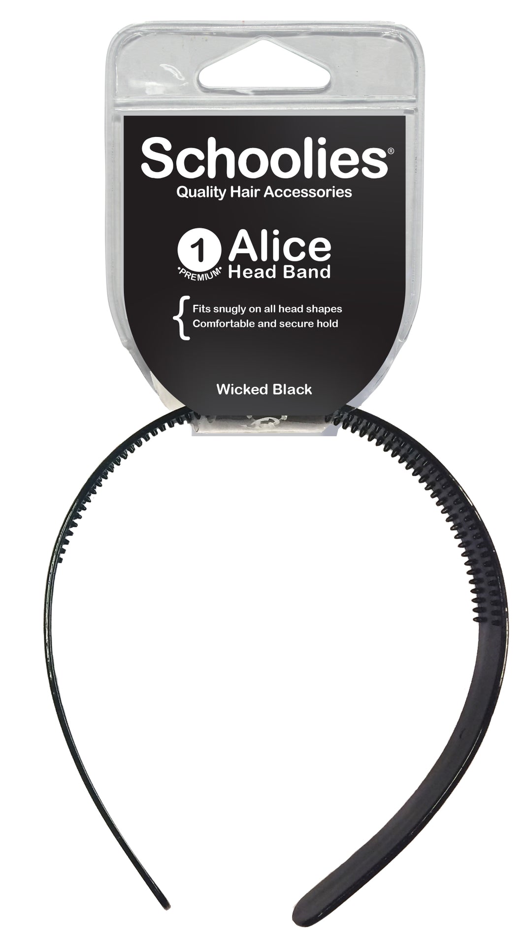 Schoolies Alice Head Band - Wicked Black