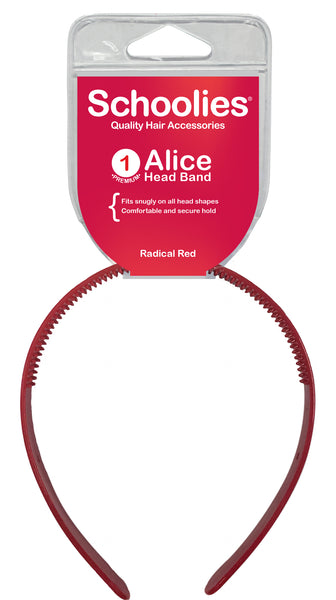 Schoolies Alice Head Band - Radical Red