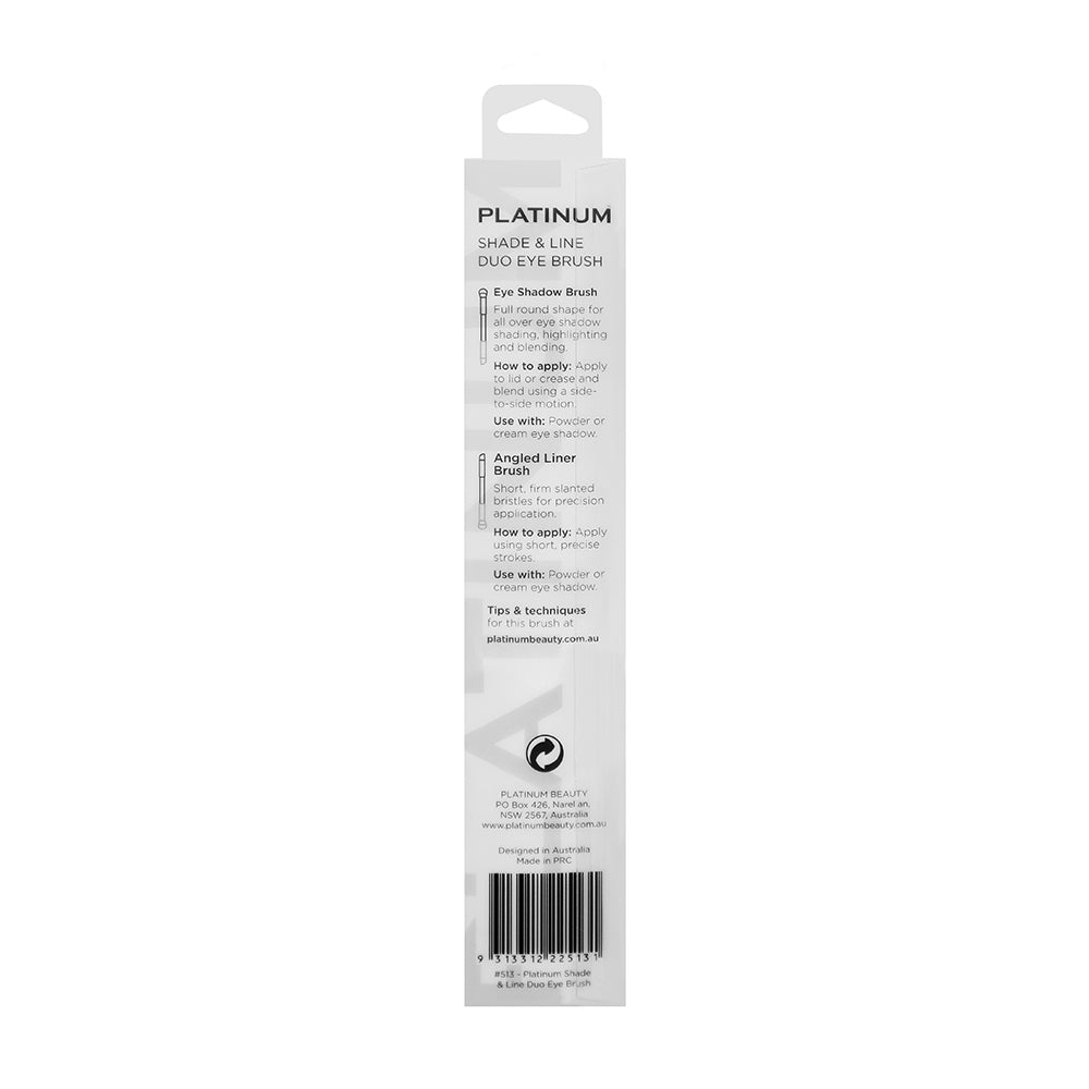 PLATINUM Shade & Line Duo Eye Brush