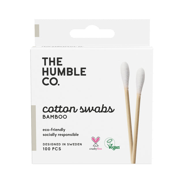 The Humble Co Natural Cotton Swabs - White 100pc