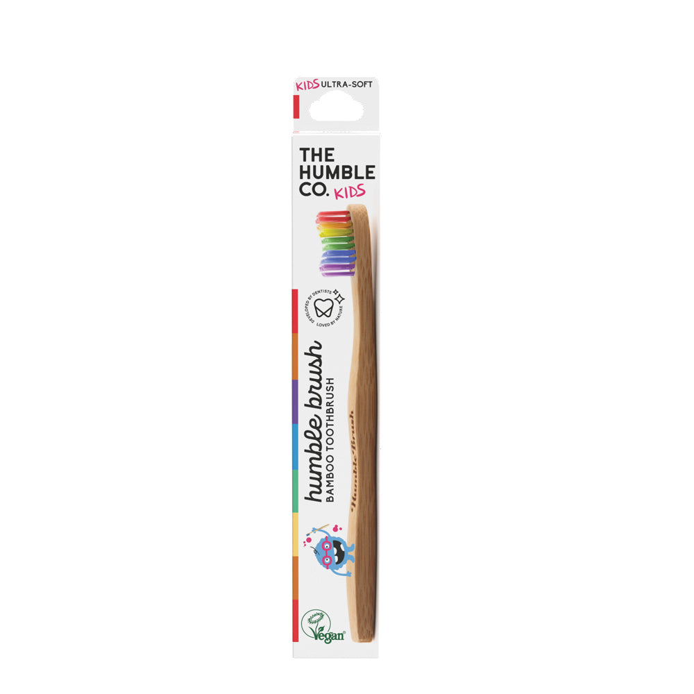 The Humble Co Bamboo Tooth Brush - Kids Rainbow Ultra soft 1pc